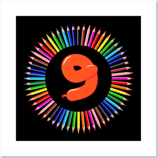 Number 9 Posters and Art